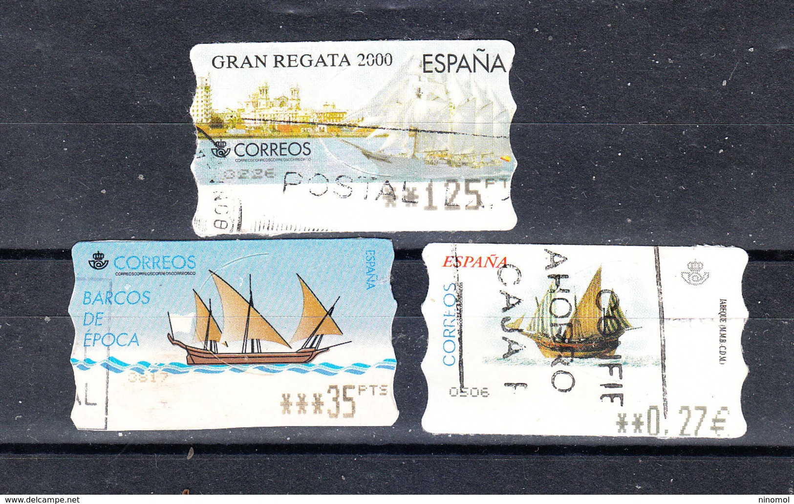 Spagna  -  2000 - 2002. Regata  E  Velieri. Regatta And Sailing Ships.  Distributeurs - Barche