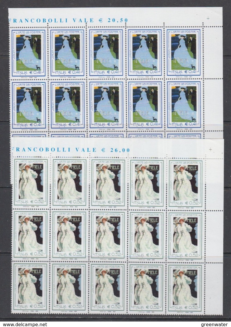 Europa Cept 2003 Italy 2v Bl Of 15  ** Mnh (44944) - 2003