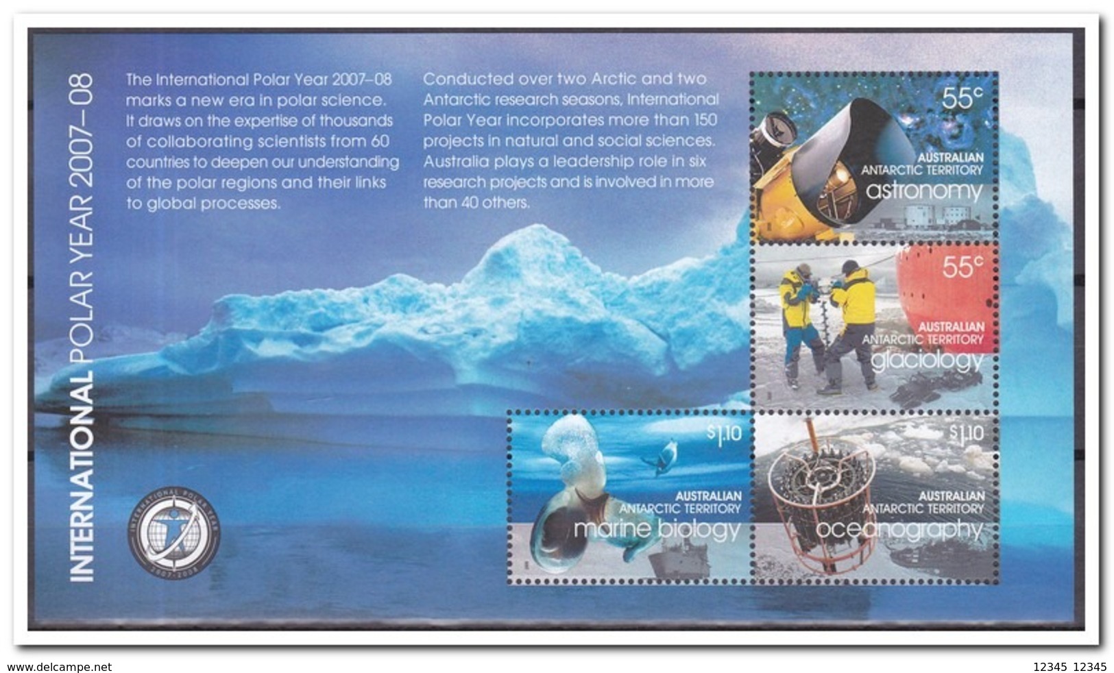 Australisch Antarctica 2008, Postfris MNH, International Polar Year - Ongebruikt