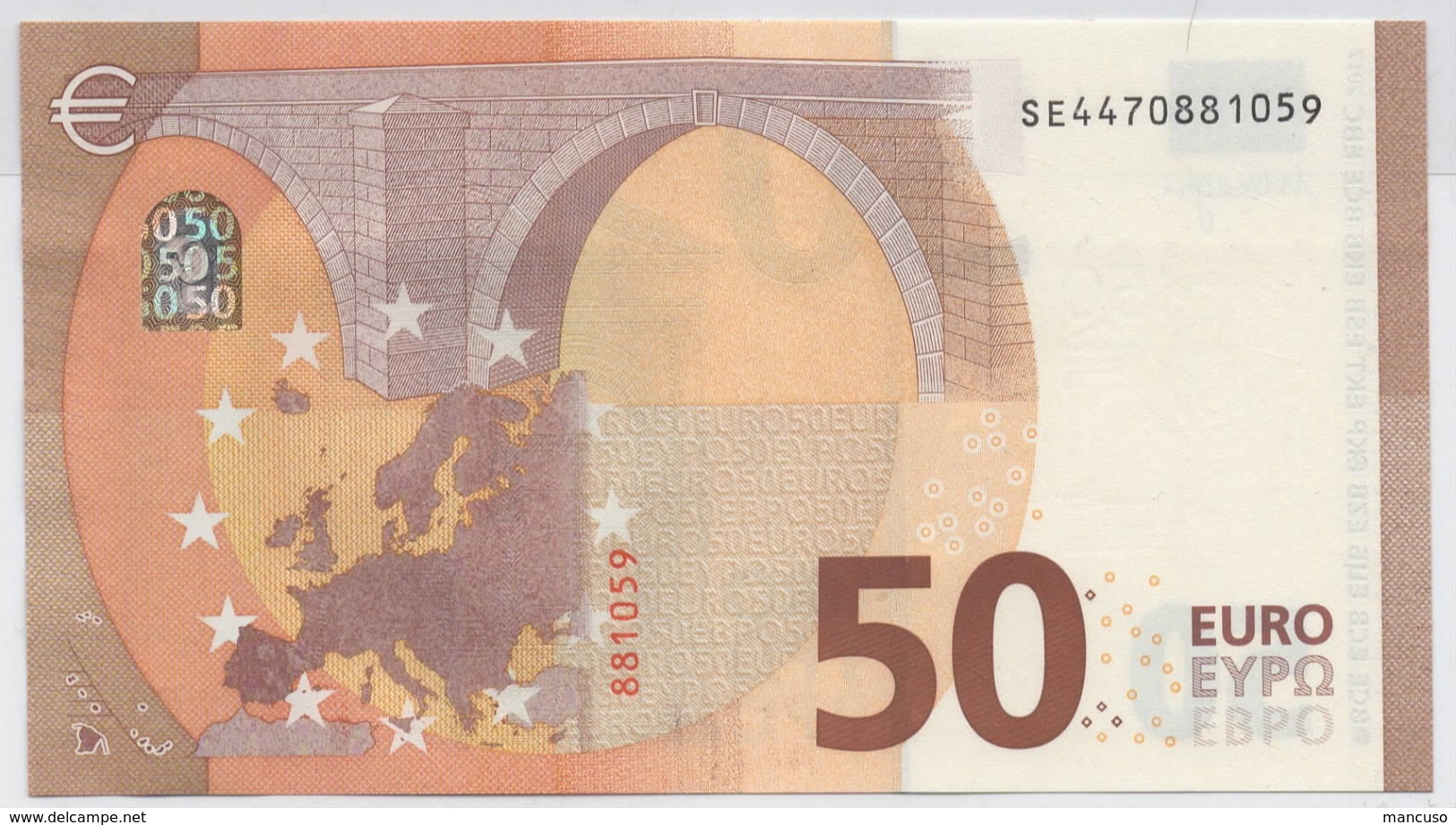 50 EURO ITALIA  SE  S024  Ch. "47"  - DRAGHI   UNC - 50 Euro