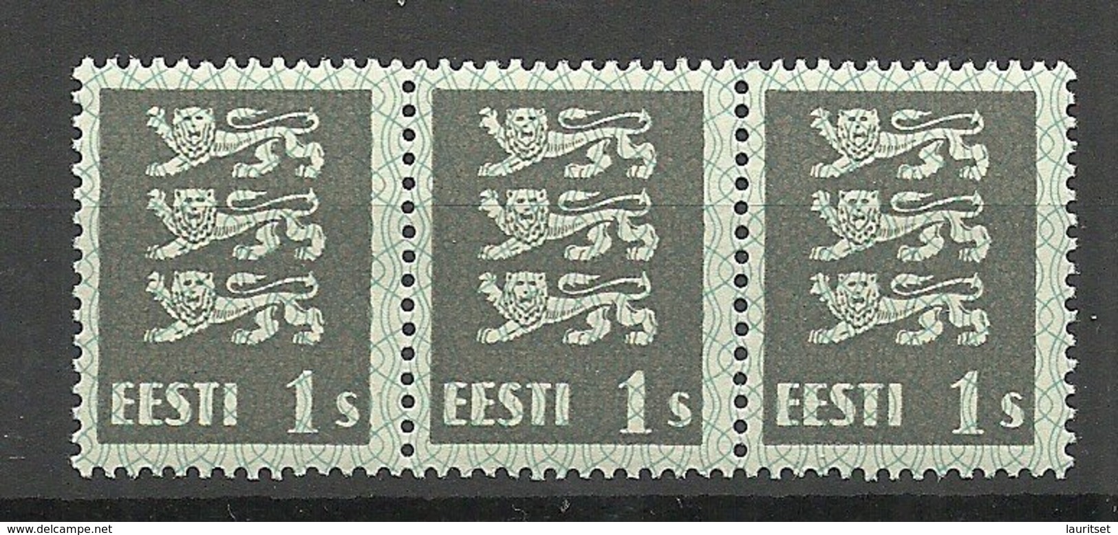 ESTLAND Estonia 1928 Michel 74 Thick Paper Type /Dicke Papiersorte 3-stripe MNH - Estonie