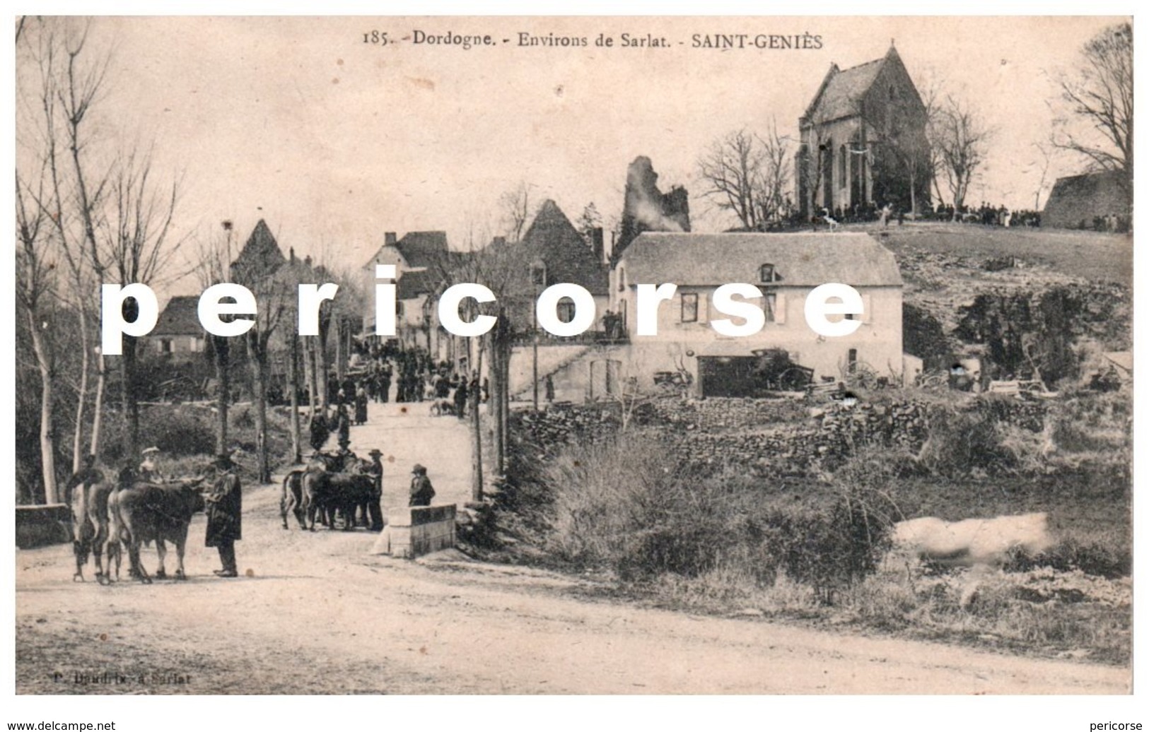 24  Saint Genies  Entrée Du Bourg Route De Salignac - Andere & Zonder Classificatie