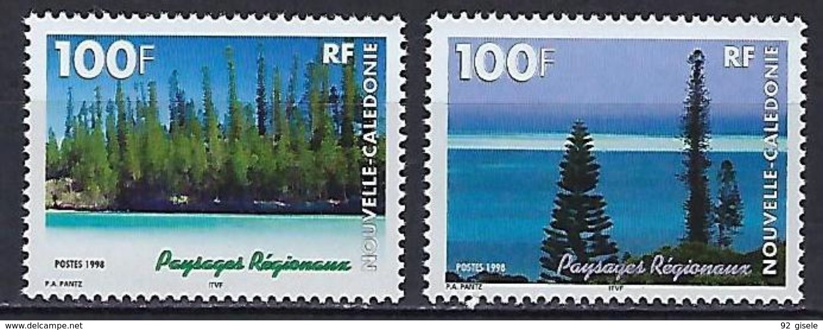 Nle-Caledonie YT 772 & 773 " Paysages " 1998 Neuf** - Unused Stamps