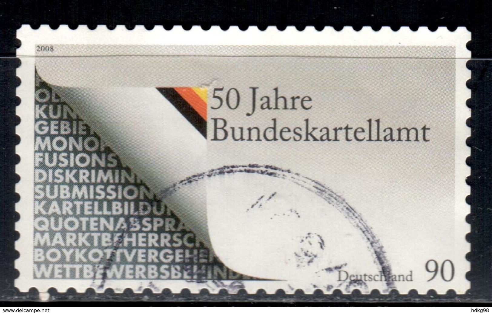 D+ Deutschland 2008 Mi 2655 Bundeskartellamt - Usati