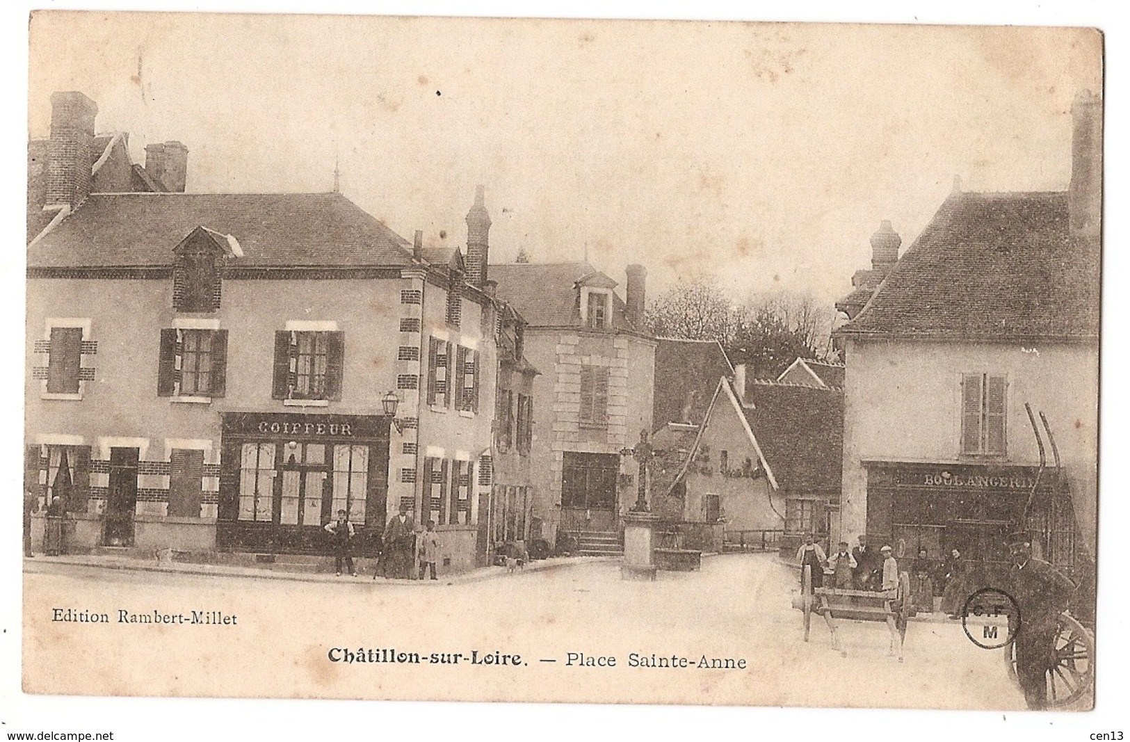 45 - CHÂTILLON-sur-LOIRE - Place Sainte-Anne - Chatillon Sur Loire