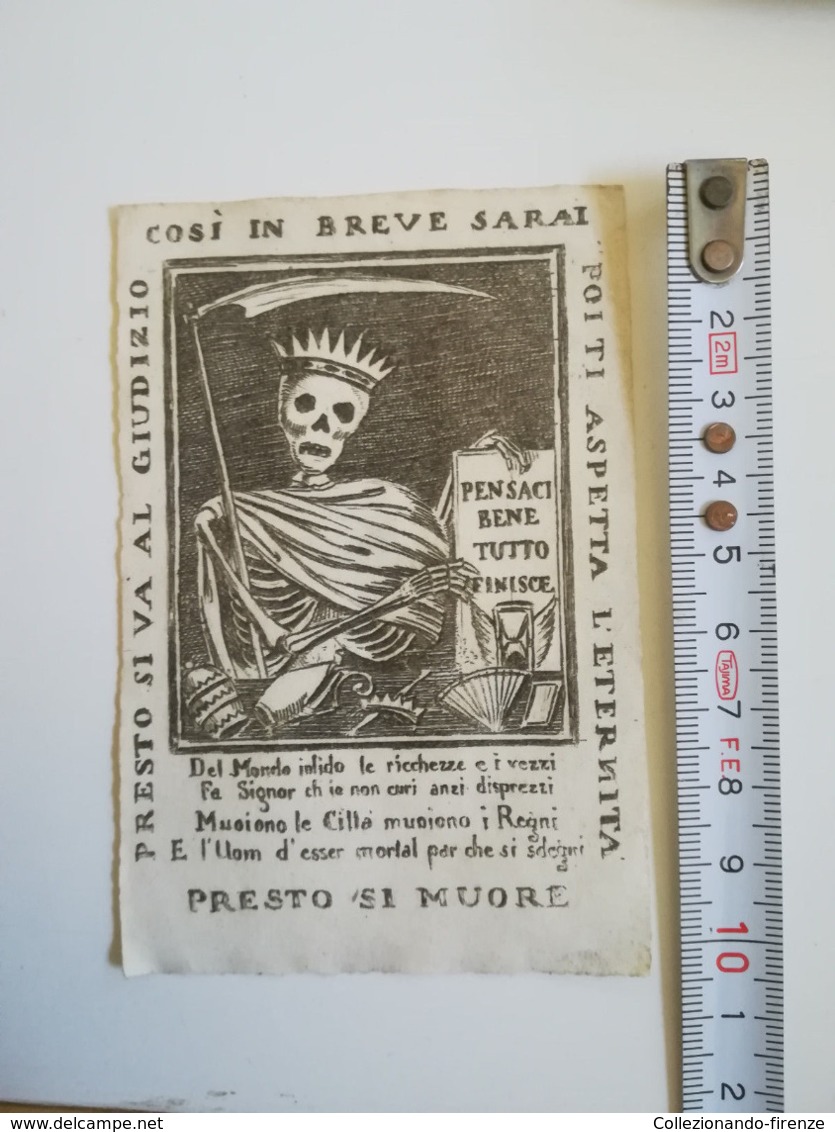 !SCONTI!   Santino Morte Incoronata Con Falce Exlibris – Muoiono Le Città, Muoiono I Regni Gerusalemme Liberata - Ex Libris