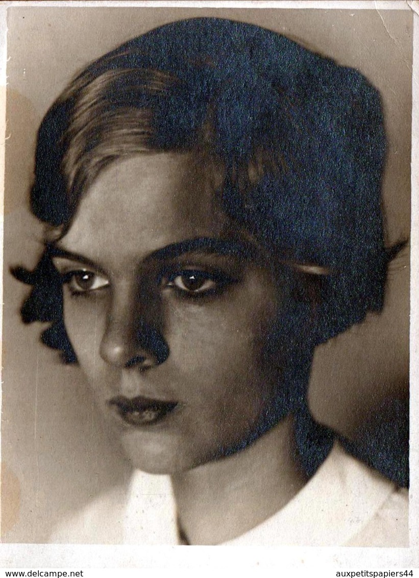 Photo Originale Visage & Portrait De Jolie Jeune Femme En 1933 - Pin-up