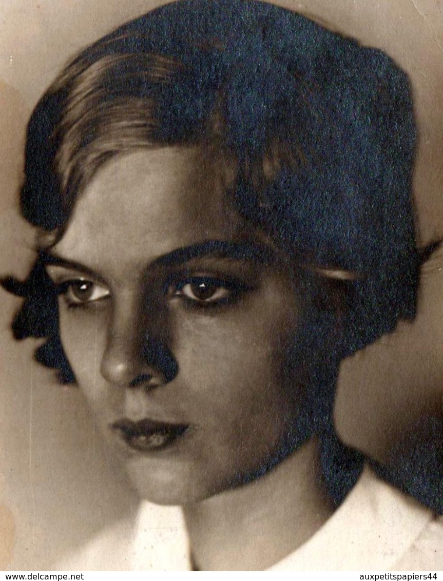 Photo Originale Visage & Portrait De Jolie Jeune Femme En 1933 - Pin-up