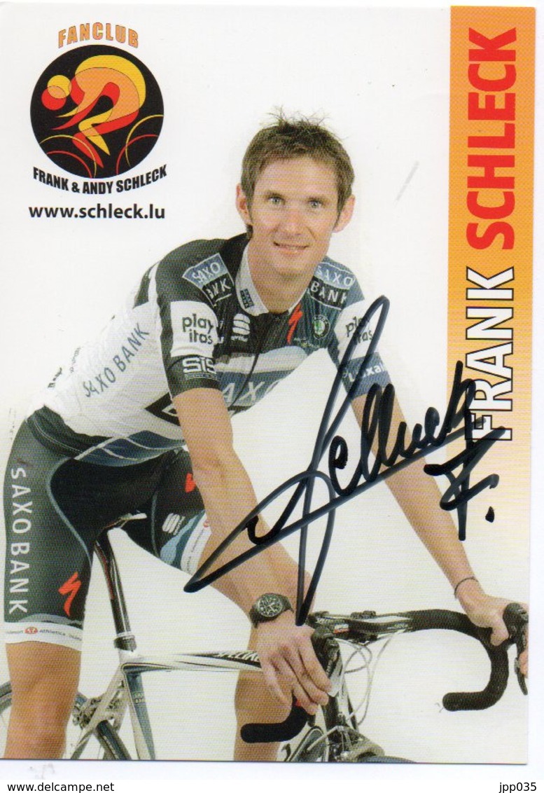 CYCLISME TOUR  DE  FRANCE AUTOGRAPHE  FRANK SCHLECK - Radsport