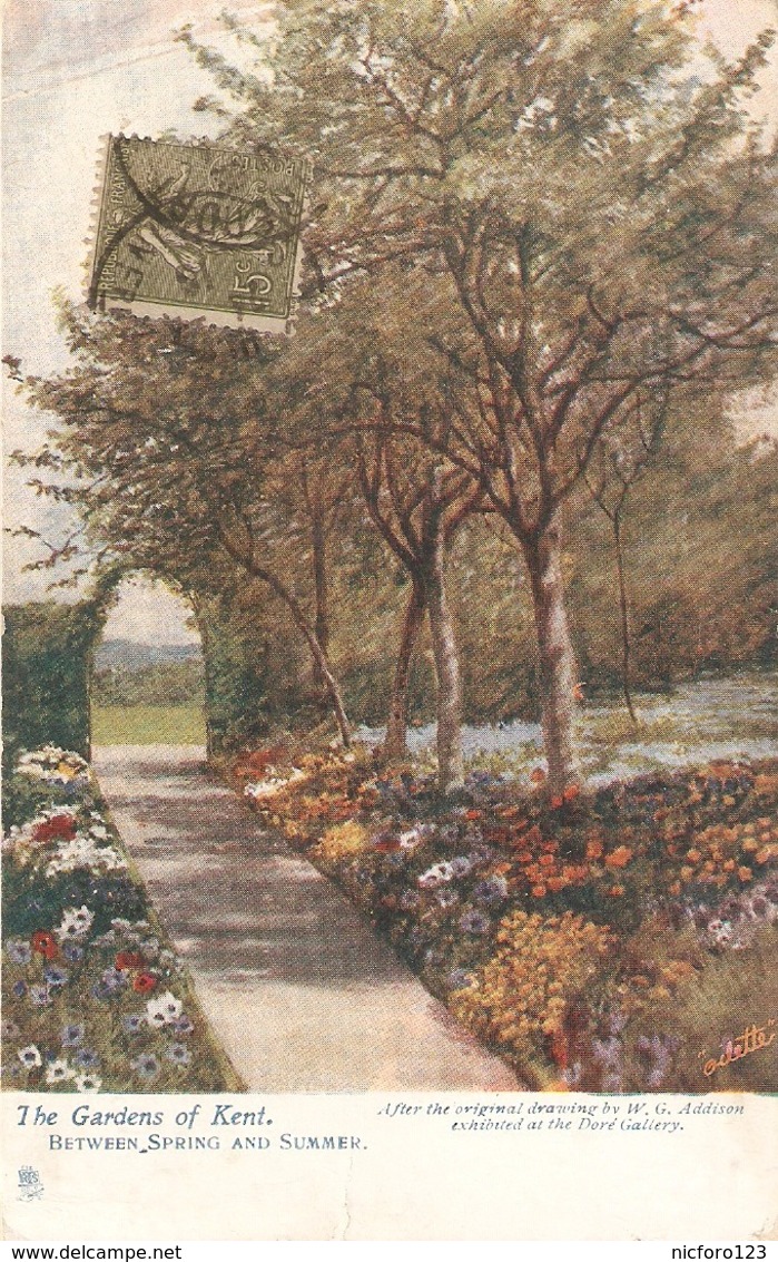 "The Gardens Of Kent" Tuck Oilette Postcard # 10054 - Tuck, Raphael