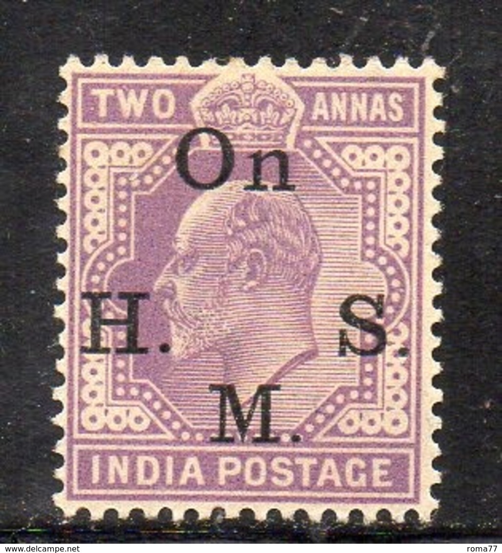 APR3086 - INDIA 1902, Servizio Yvert  N. 42  *  Linguella  (2380A). Spst On H.M.S. - 1902-11  Edward VII