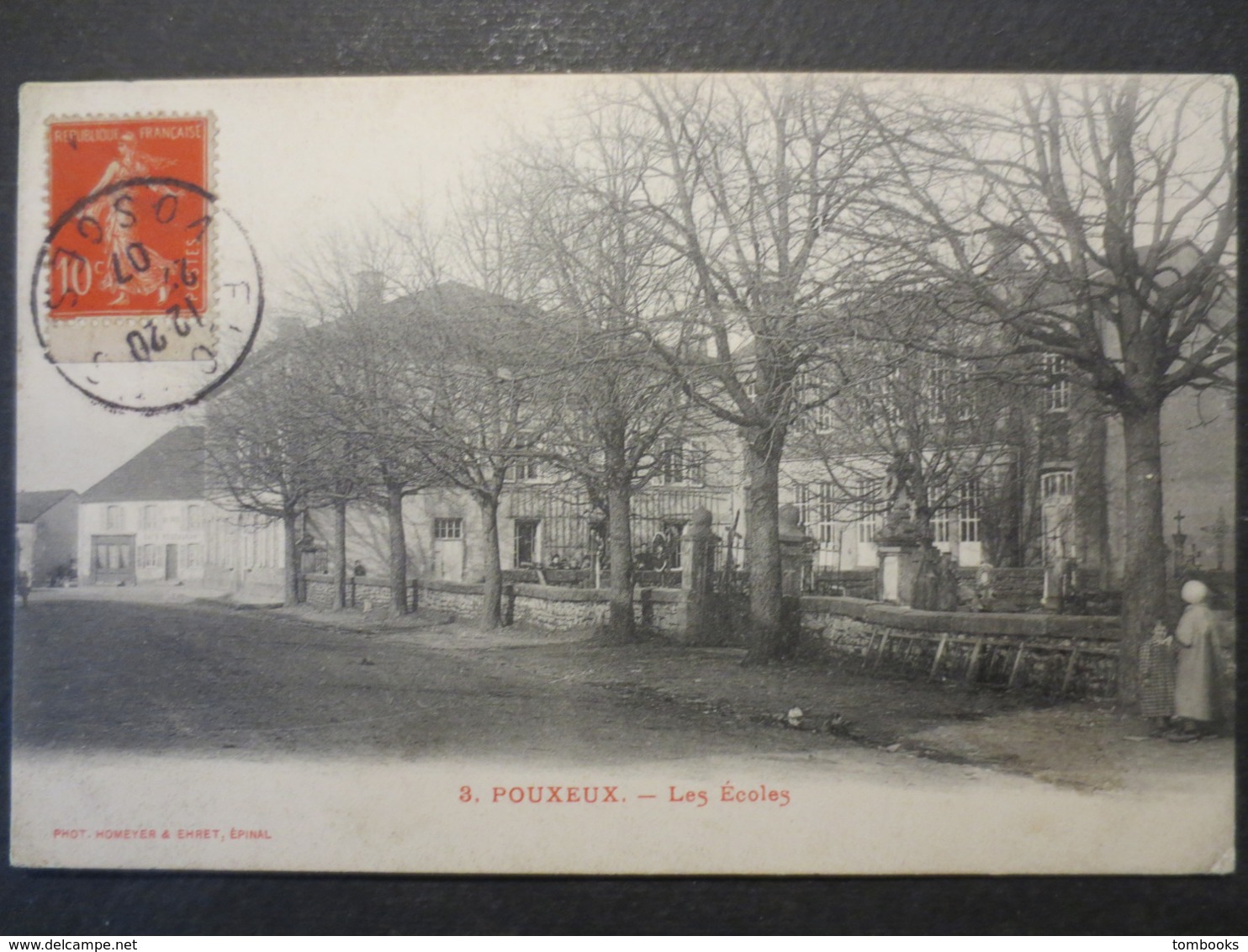 88 - Pouxeux - CPA - Les Ecoles N° 3 -   Phot . Homeyer & Ehret , Epinal - 1907 - BE - - Pouxeux Eloyes
