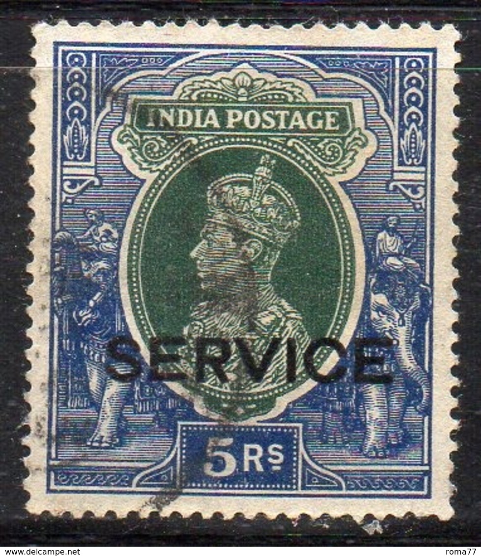 APR1422a - INDIA 1937, Servizio Yvert  N. 102  Usato  (2380A). - 1902-11  Edward VII