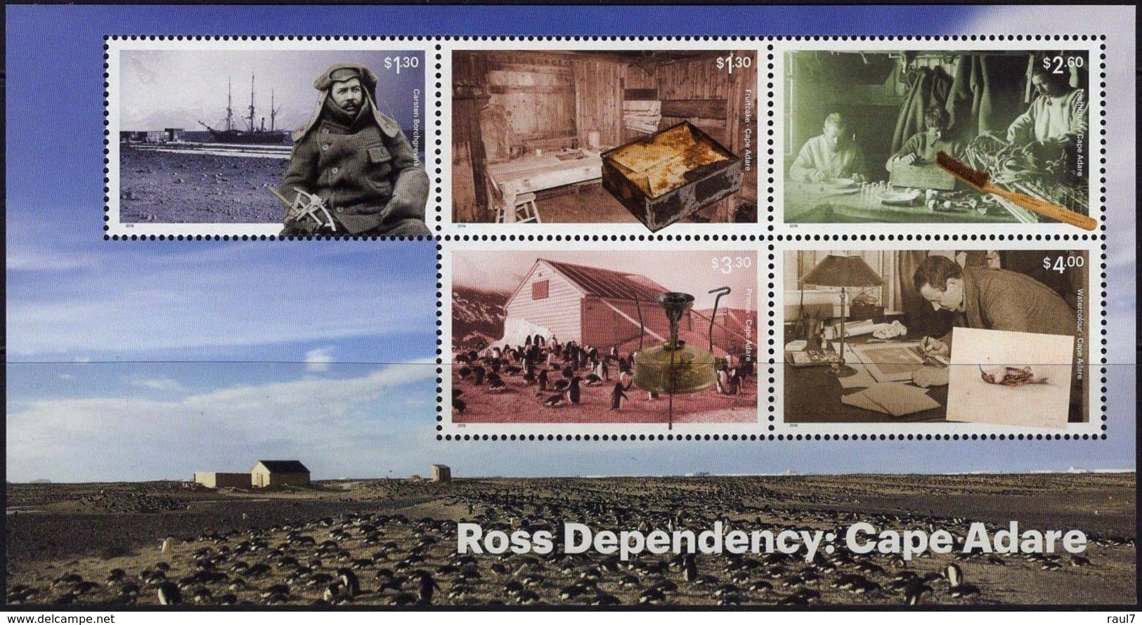 ROSS Dependency 2019 - Histoire Du Cape Adare - BF Neufs // Mnh - Nuovi