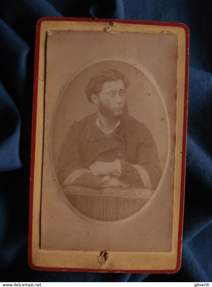 Photo CDV Anonyme - Militaire Sergent Major Infanterie De Marine  Circa 1875-80 L469 - Anciennes (Av. 1900)