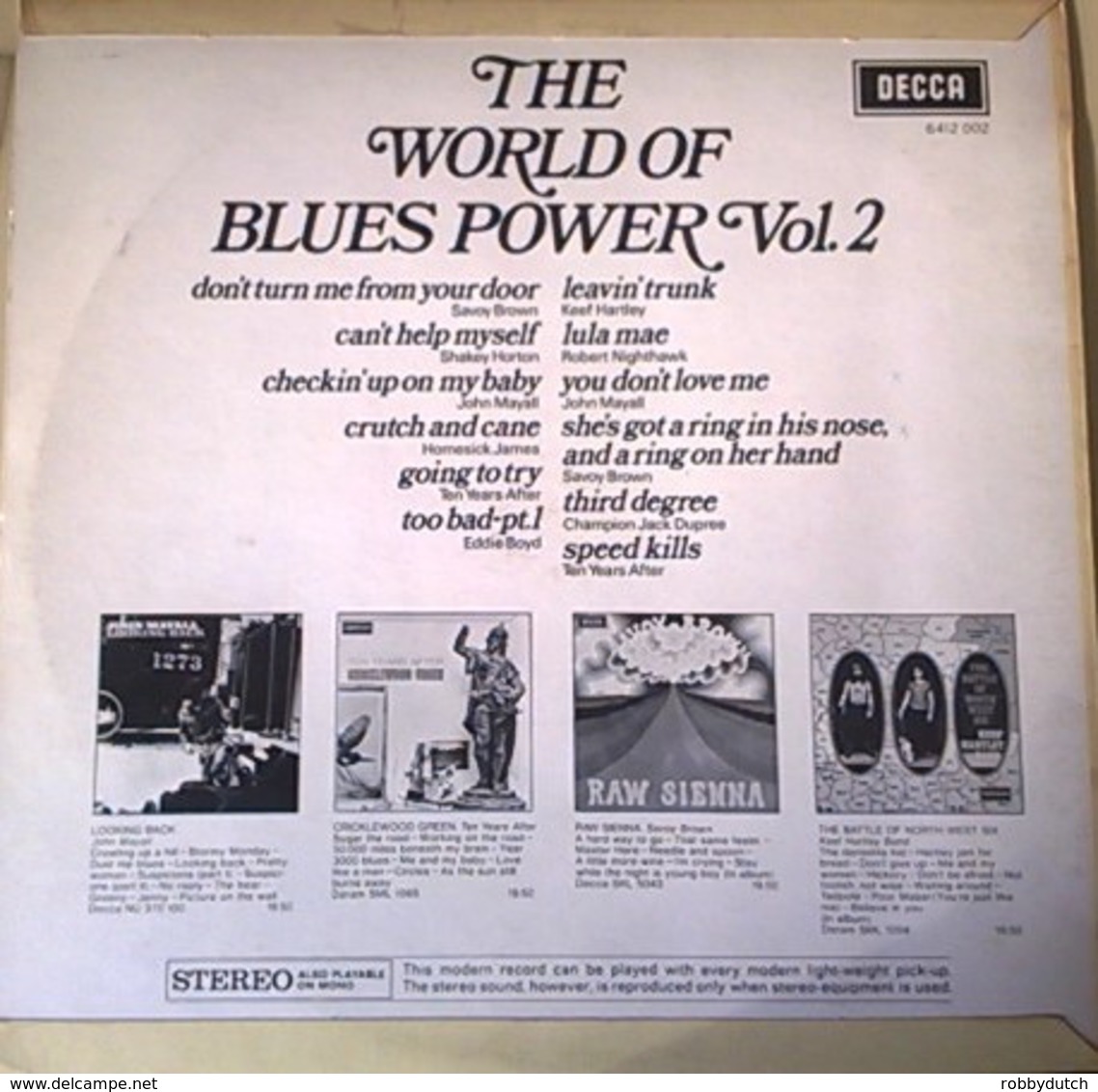 * LP *  THE WORLD OF BLUES POWER Vol.2 - JOHN MAYALL, KEEF HARLEY, SAVOY BROWN, EDDIE BOYD A.o. - Blues