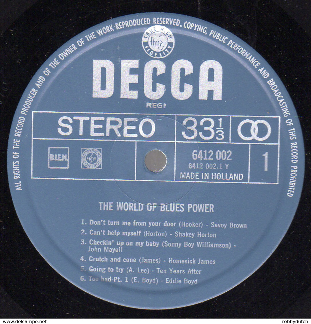 * LP *  THE WORLD OF BLUES POWER Vol.2 - JOHN MAYALL, KEEF HARLEY, SAVOY BROWN, EDDIE BOYD A.o. - Blues