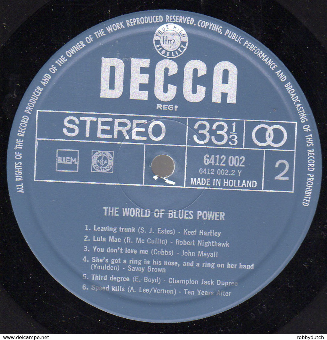 * LP *  THE WORLD OF BLUES POWER Vol.2 - JOHN MAYALL, KEEF HARLEY, SAVOY BROWN, EDDIE BOYD A.o. - Blues