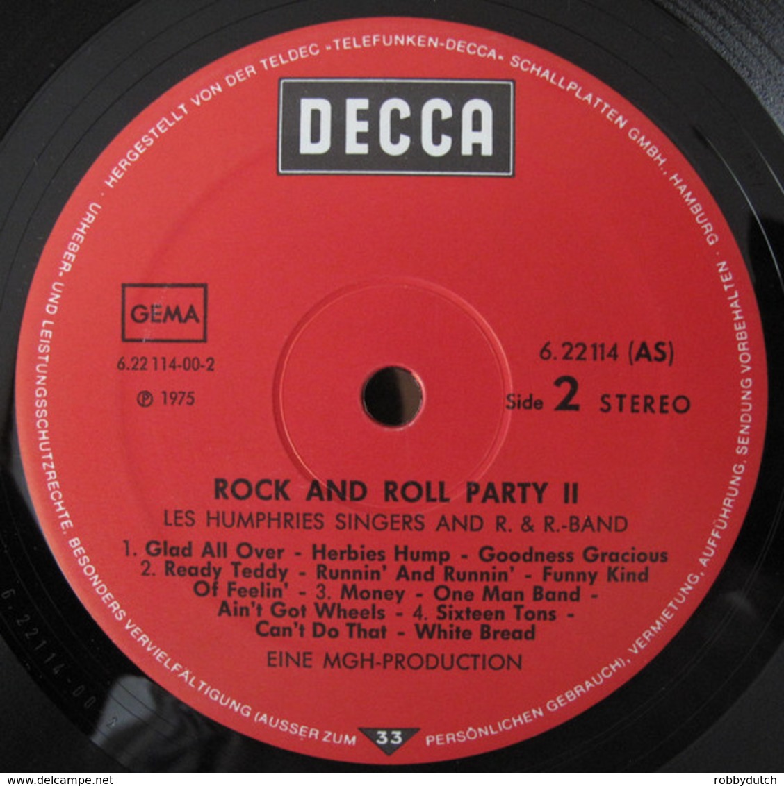 * LP * LES HUMPHRIES SINGERS - ROCK Ń'  ROLL PARTY 2 - Disco, Pop