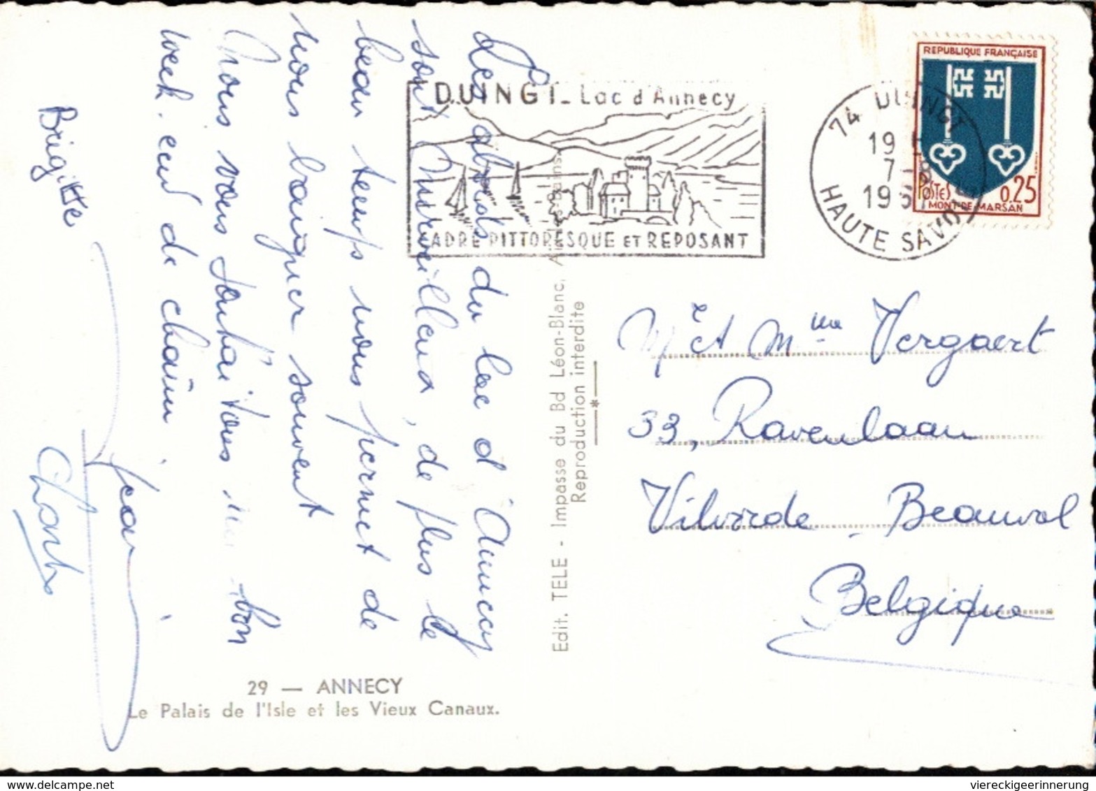 ! [74] 1961, Ansichtskarte, Annecy, Frankreich - Annecy