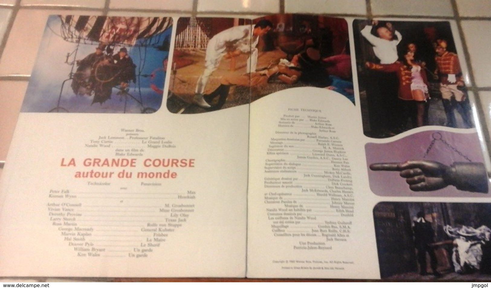 Dossier De Presse "La Grande Course Autour Du Monde" Blake Edwards Tony Curtis Jack Lemmon Natalie Wood Peter Falk - Werbetrailer