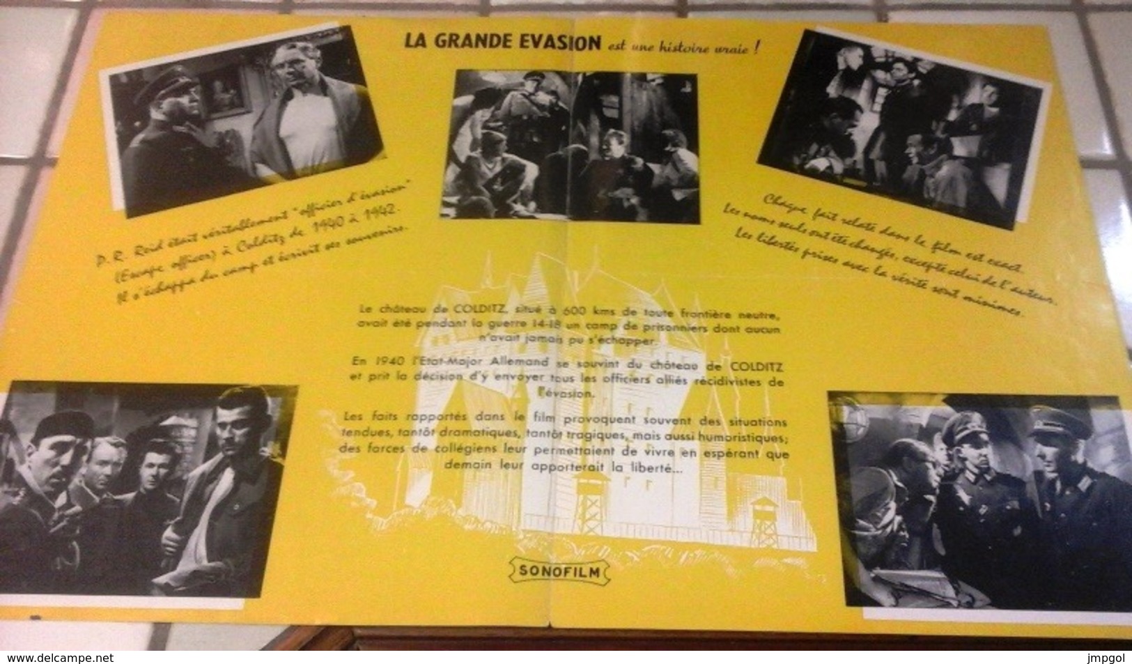 Dossier De Presse "La Grande Evasion The Colditz Story" John Mills Eric Portmann Guy Hamilton - Werbetrailer