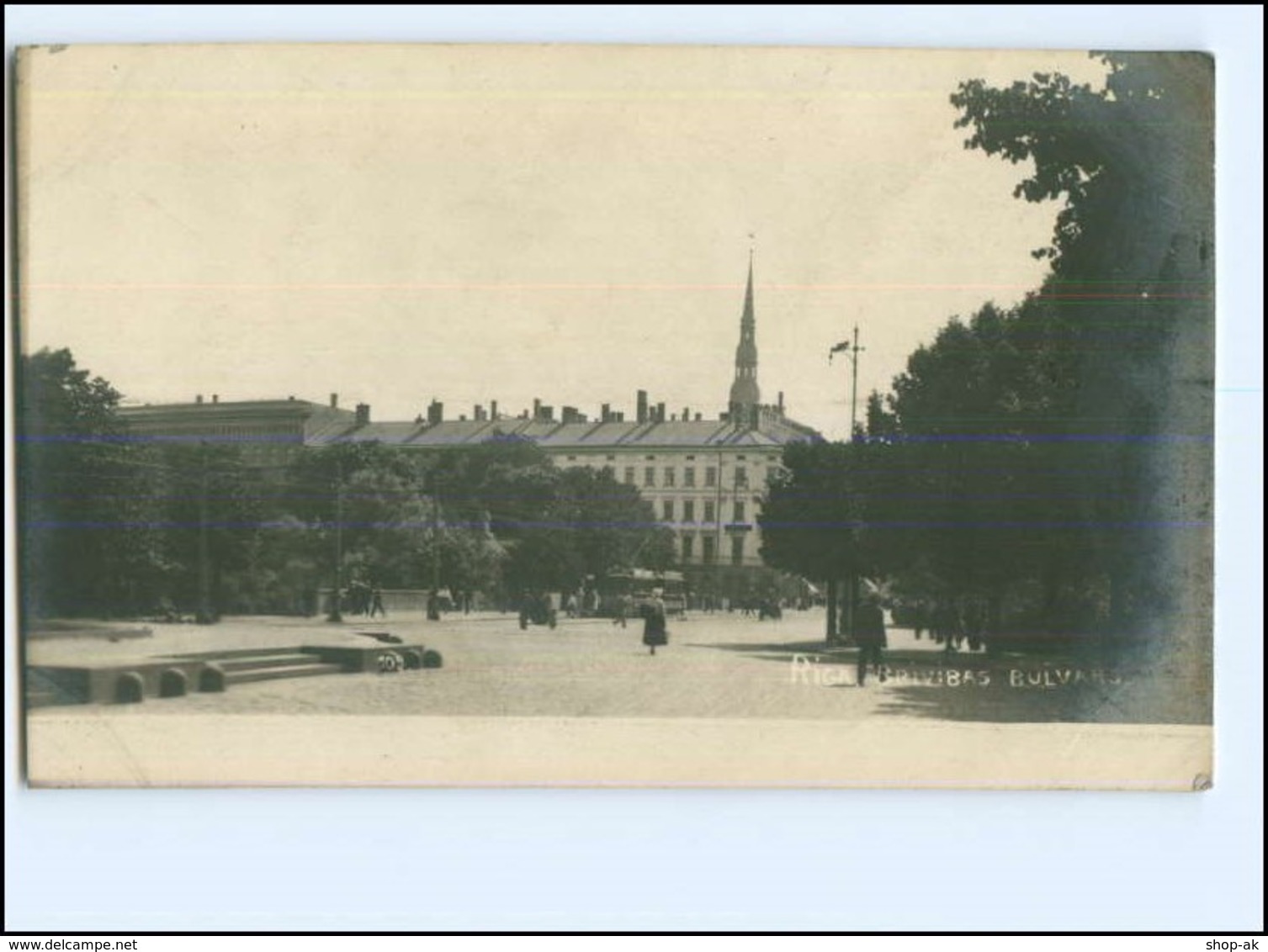 U8747/ Riga  Brivibad Boulevard Lettland AK 1924 - Lettonie