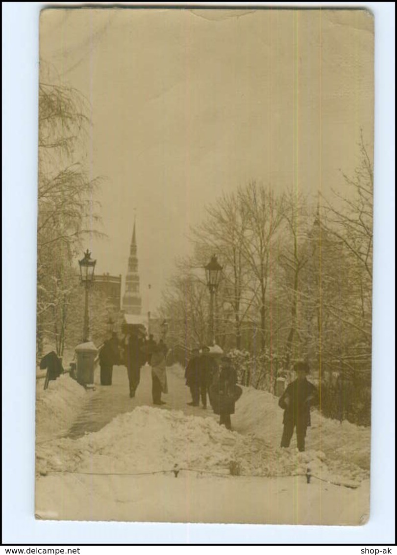 U8737/ Riga Im Winter Foto AK 1917 Lettland  - Lettland