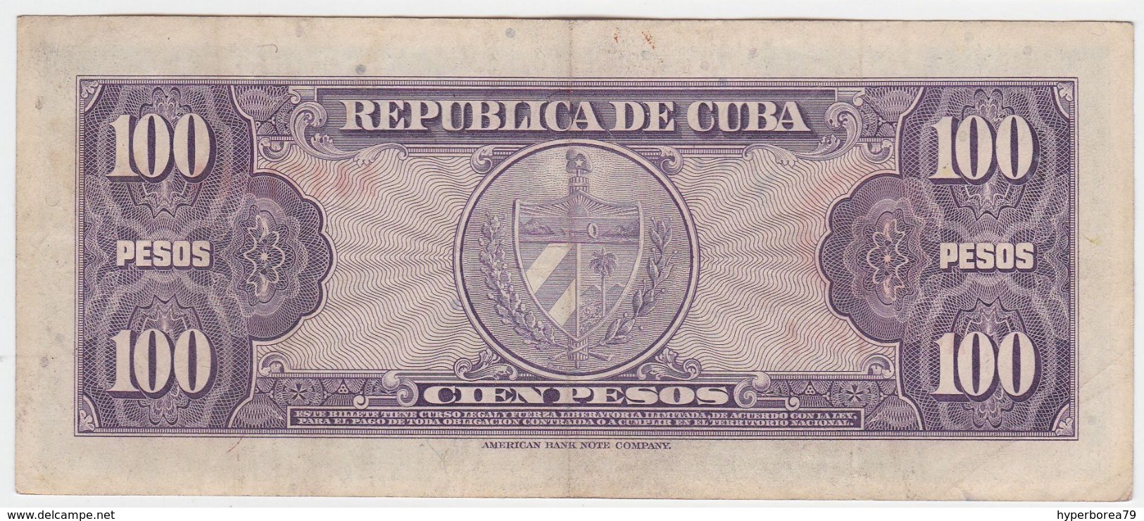 Cuba P 82 A - 100 Pesos 1950 - Fine - Cuba