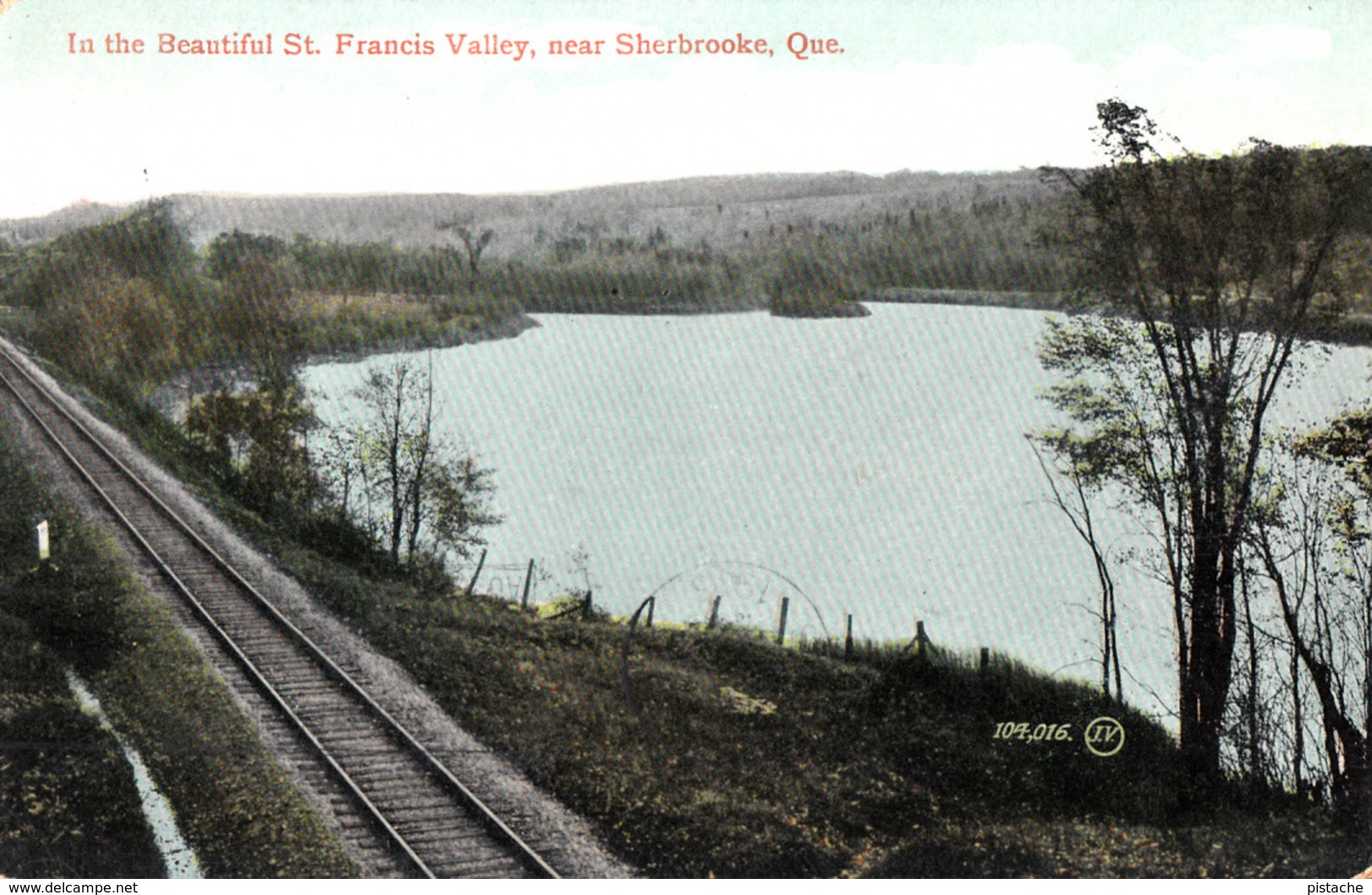 Sherbrooke Québec - Rivière Saint-François - St. Francis River And Valley - By Valentine No. 104,016 - Written - 2 Scans - Sherbrooke