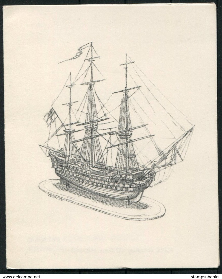 H.M.S. Britannia Royal Navy College Darmouth Ship Christmas Card. - Documents