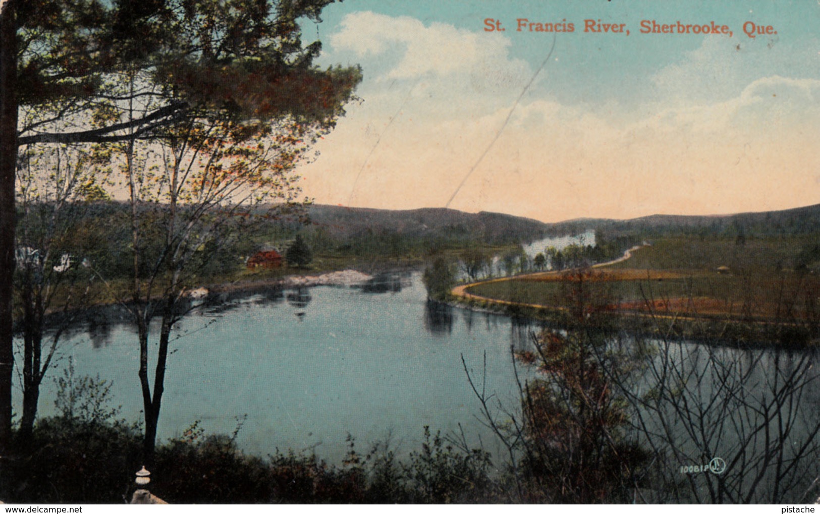 Sherbrooke Québec - Rivière Saint-François - St. Francis River And Valley - By Valentine No. 10081? - Written - 2 Scans - Sherbrooke