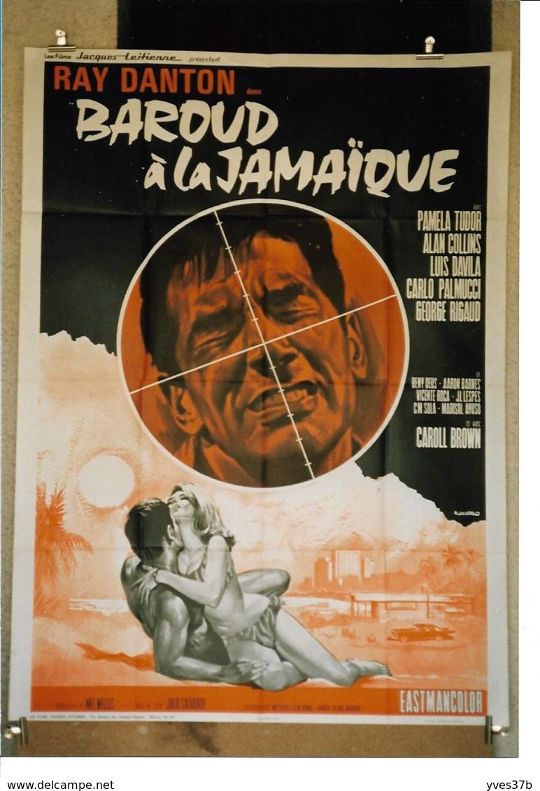 "Baroud à La Jamaïque" Ray Danton..1968 - 120x160cm - TTB - Plakate & Poster