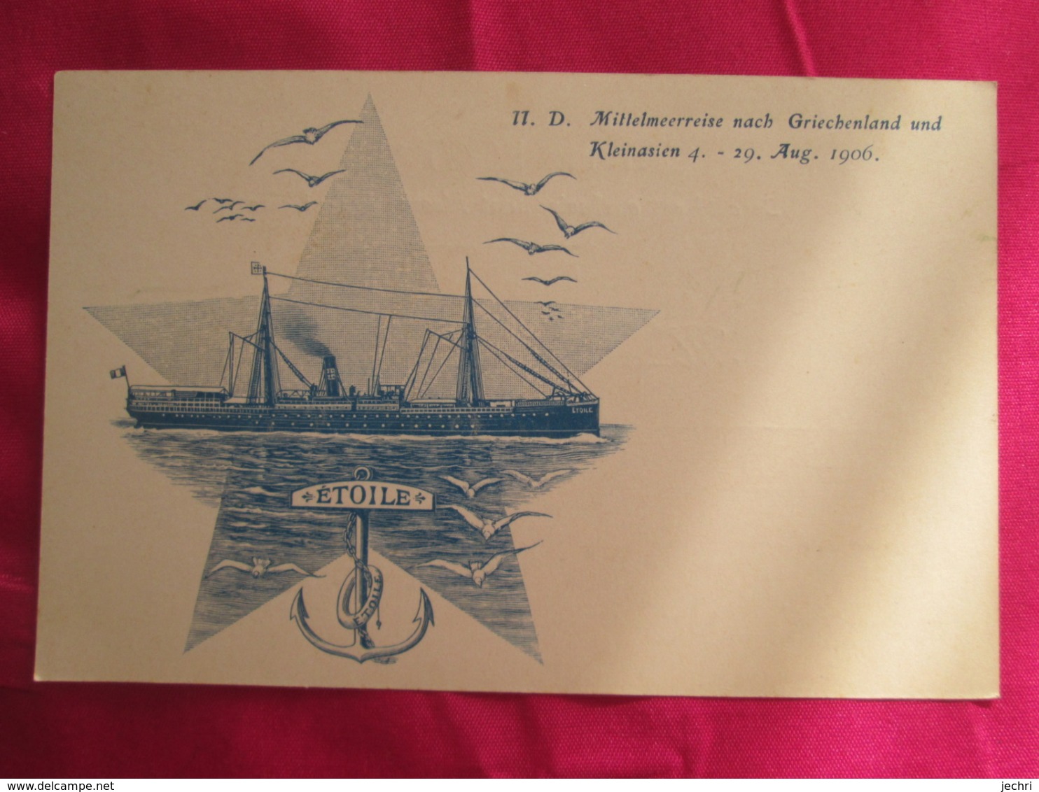 Mittelmeerreise Nach Griechenland Und Kleinasien 1906  .dos 1900 - Steamers