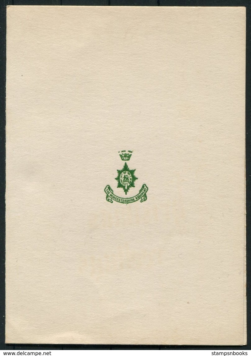 Circa 1959/60 British Army Worcestershire Regiment Christmas Card. Jamaica - Documents