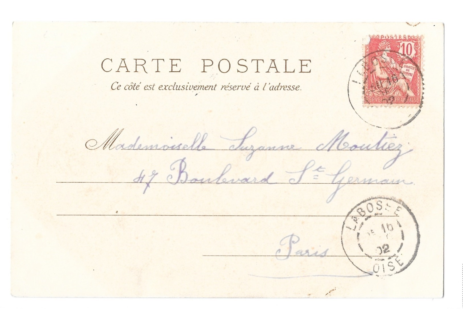 CPA EVA DANIELL FEMME UN MOT A LA POSTE  176 ART NOUVEAU - Autres & Non Classés