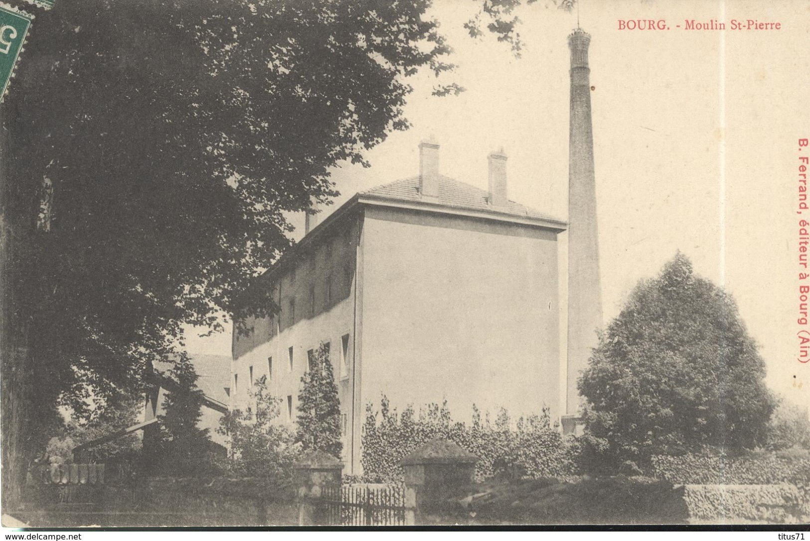 CPA Bourg - Moulin Saint Pierre - Circulée - Zonder Classificatie