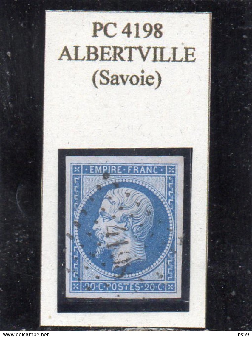 Savoie - N° 14B Obl PC 4198 Albertville - 1853-1860 Napoleon III