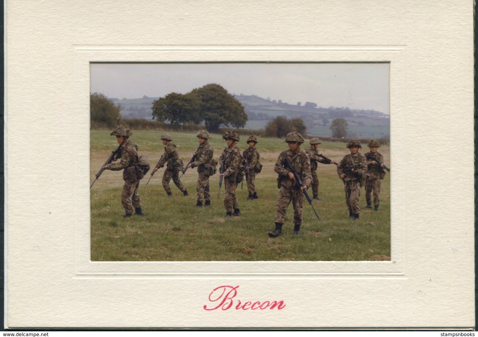 1976 British Army Gurkha Regiment. Brecon Infantry School Christmas Card. - Dokumente