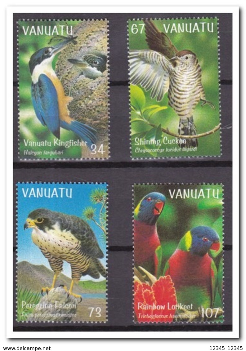 Vanuatu 1999, Postfris MNH, Birds, Flowers - Vanuatu (1980-...)