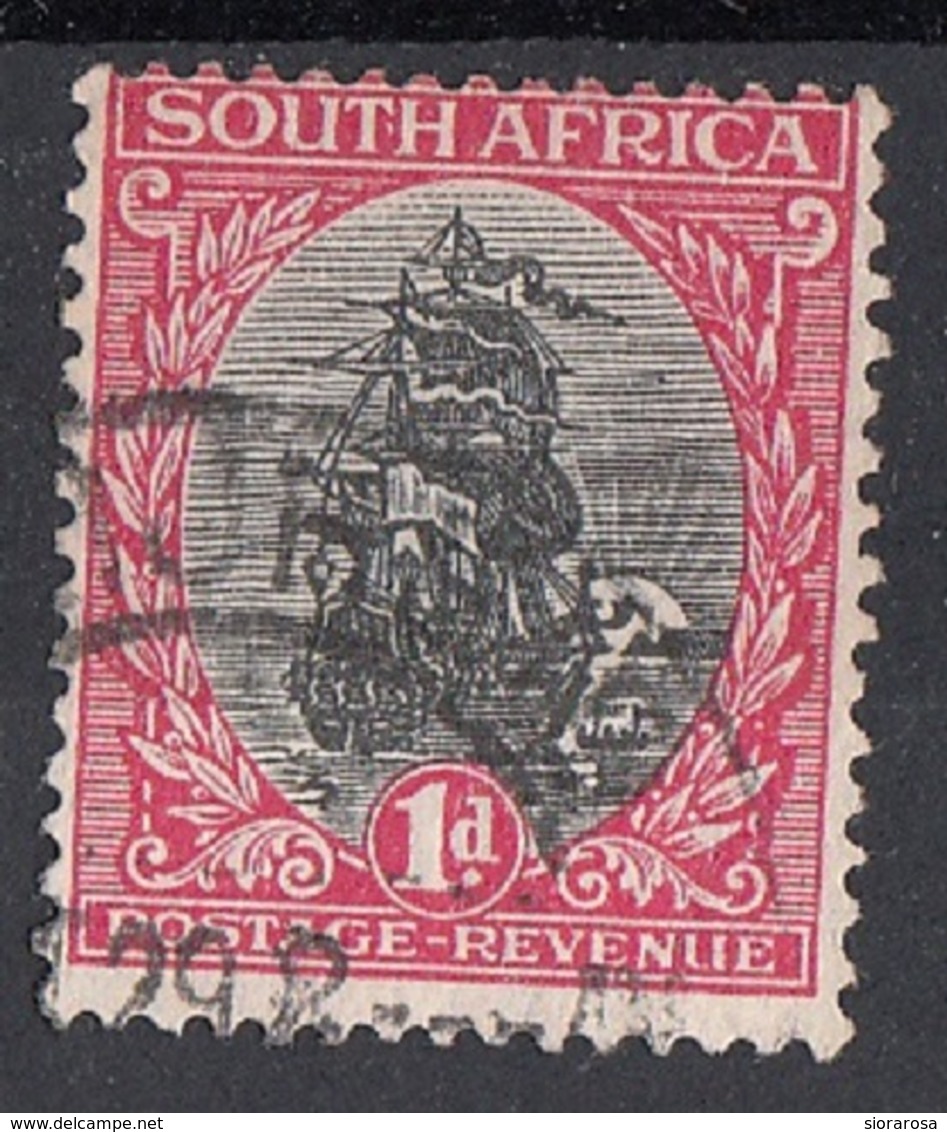 Sud Africa 1926 Sc. 24a Jan Van Riebeek's Ship Dromedaris (Inglese) - Oblitérés
