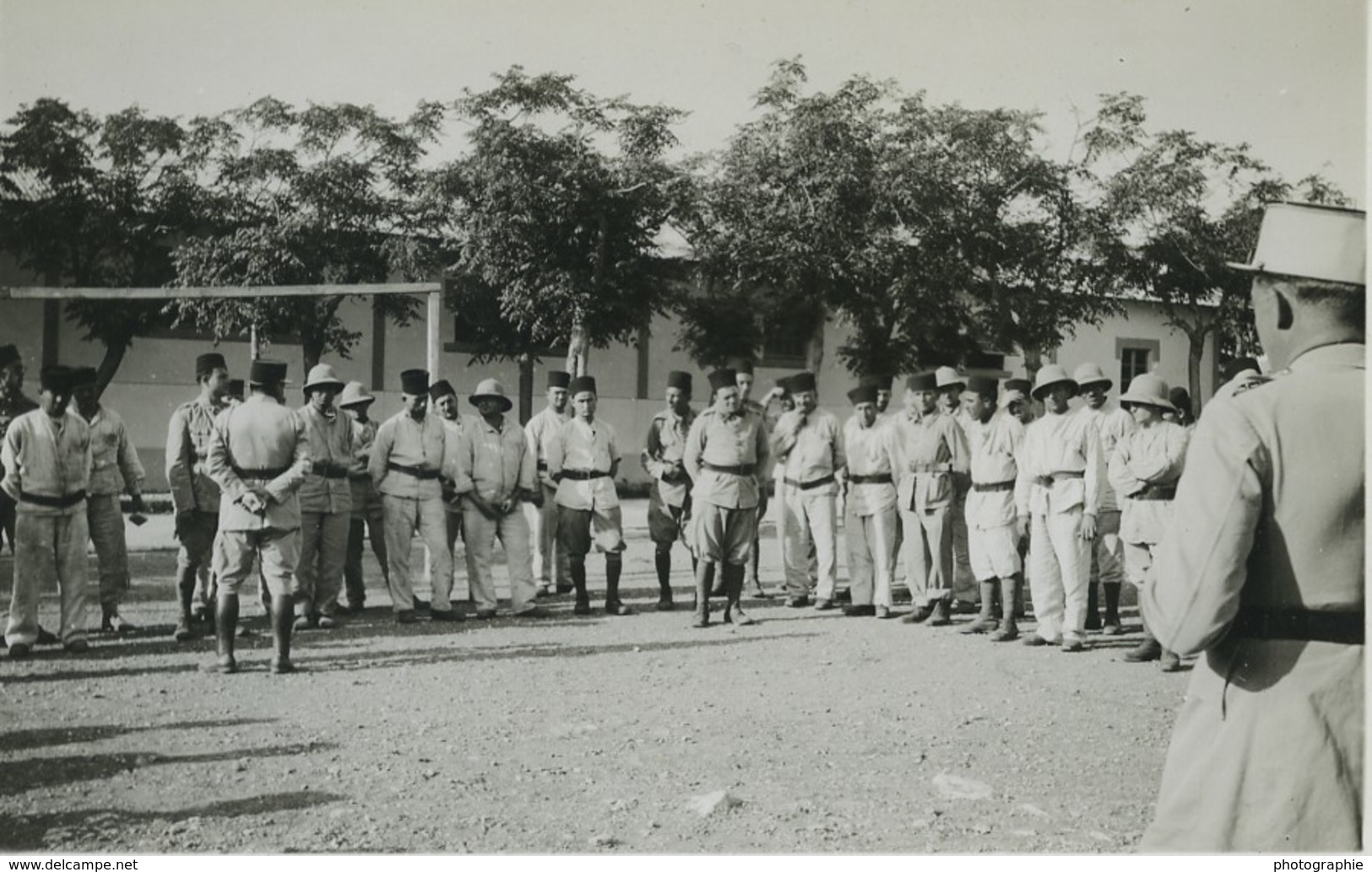 Tunisie Tunis Carthage Présence Militaire Française 12 Anciennes Photos 1940 - Afrique