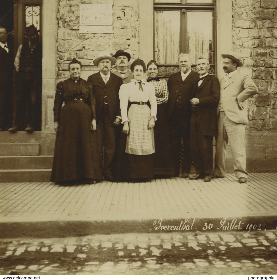 France Alsace Baerenthal Groupe 6 Anciennes Photos Amateur 1902 - Orte