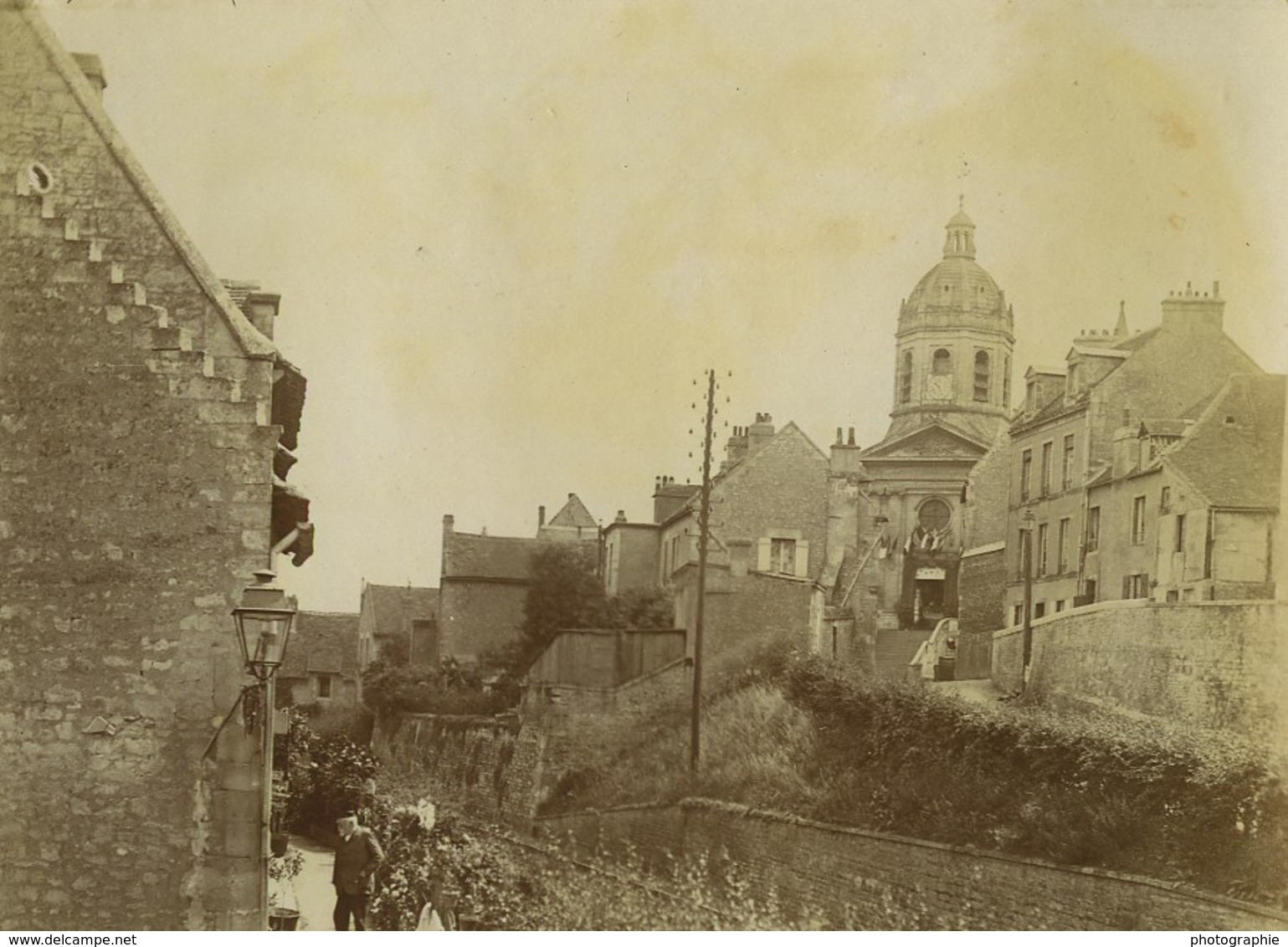 France Vues De Caen Set De 12 Anciennes Photos Amateur 1890 - Lugares