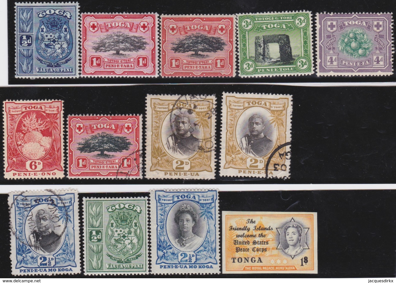 Tonga          .   13 Stamps       .   O And  *         .    Cancelled And Mint-hinged - Tonga (1970-...)