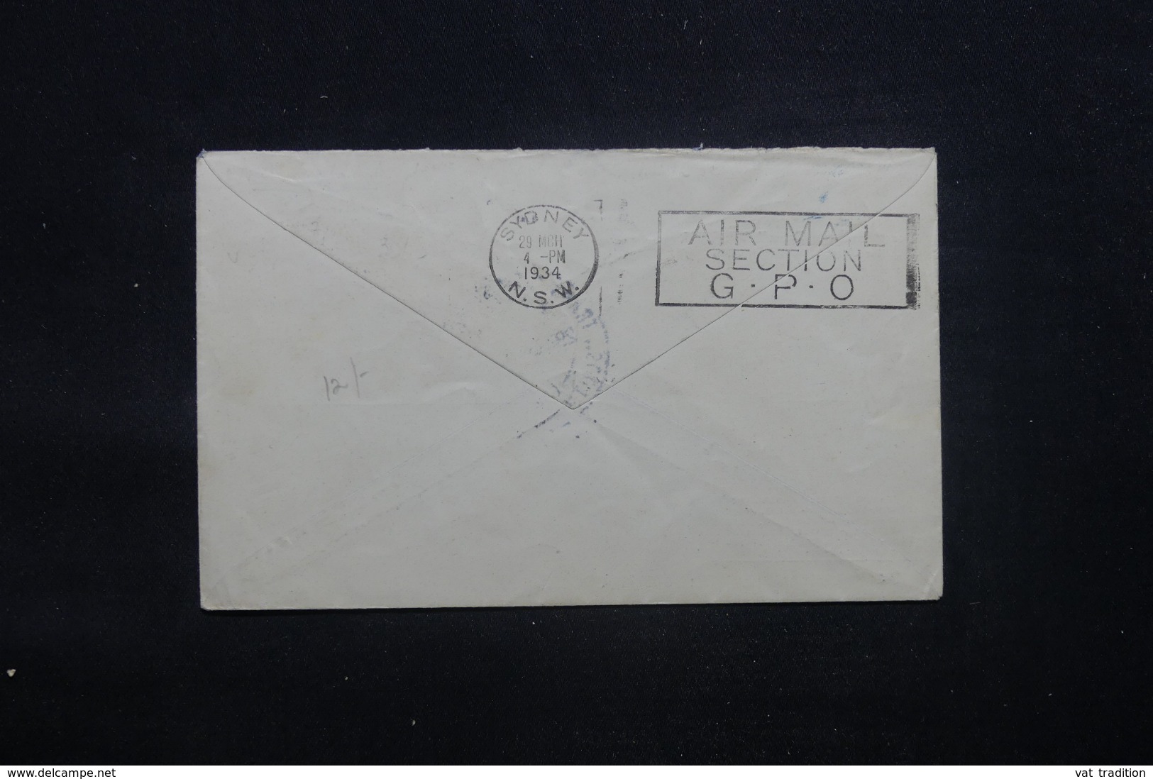 NOUVELLE ZÉLANDE - Enveloppe Par Avion De Christchurch Pour L 'Australie En 1934 - L 43616 - Covers & Documents