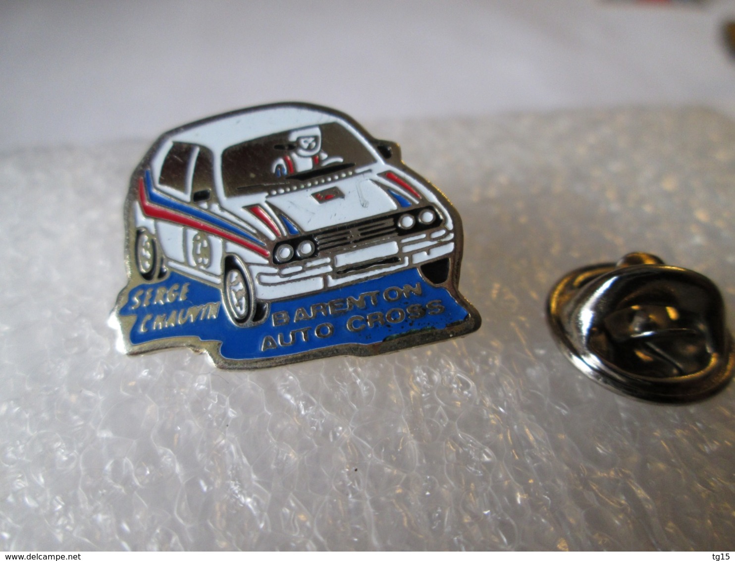 PIN'S  CITROEN  VISA  1000 PISTES  RALLYE  SERGE  CHAUVIN  BARENTON  AUTO CROSS - Rallye