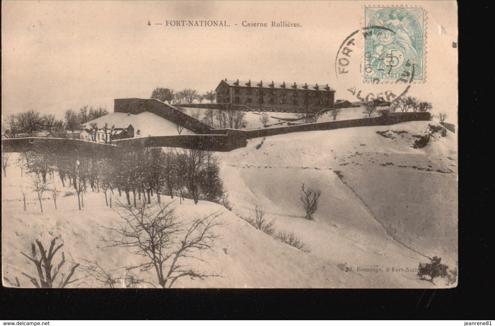 CPA/016.....FORT NATIONAL ...CASERNE - Autres & Non Classés