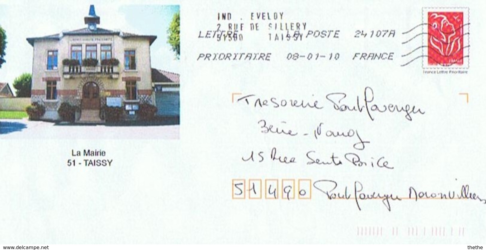 51 -  TAISSY - La Mairie - PAP: Aufdrucke/Lamouche