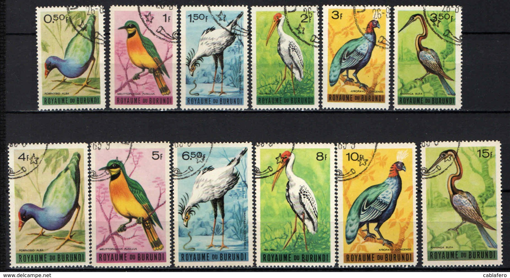 BURUNDI - 1965 - UCCELLI - BIRDS - USATI - Usati
